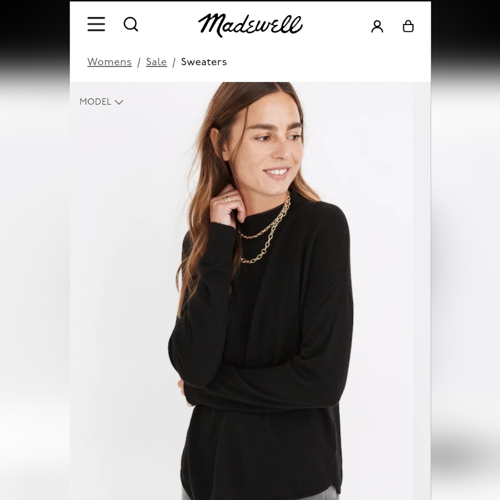 MADEWELL Ashbury Mockneck Sweater